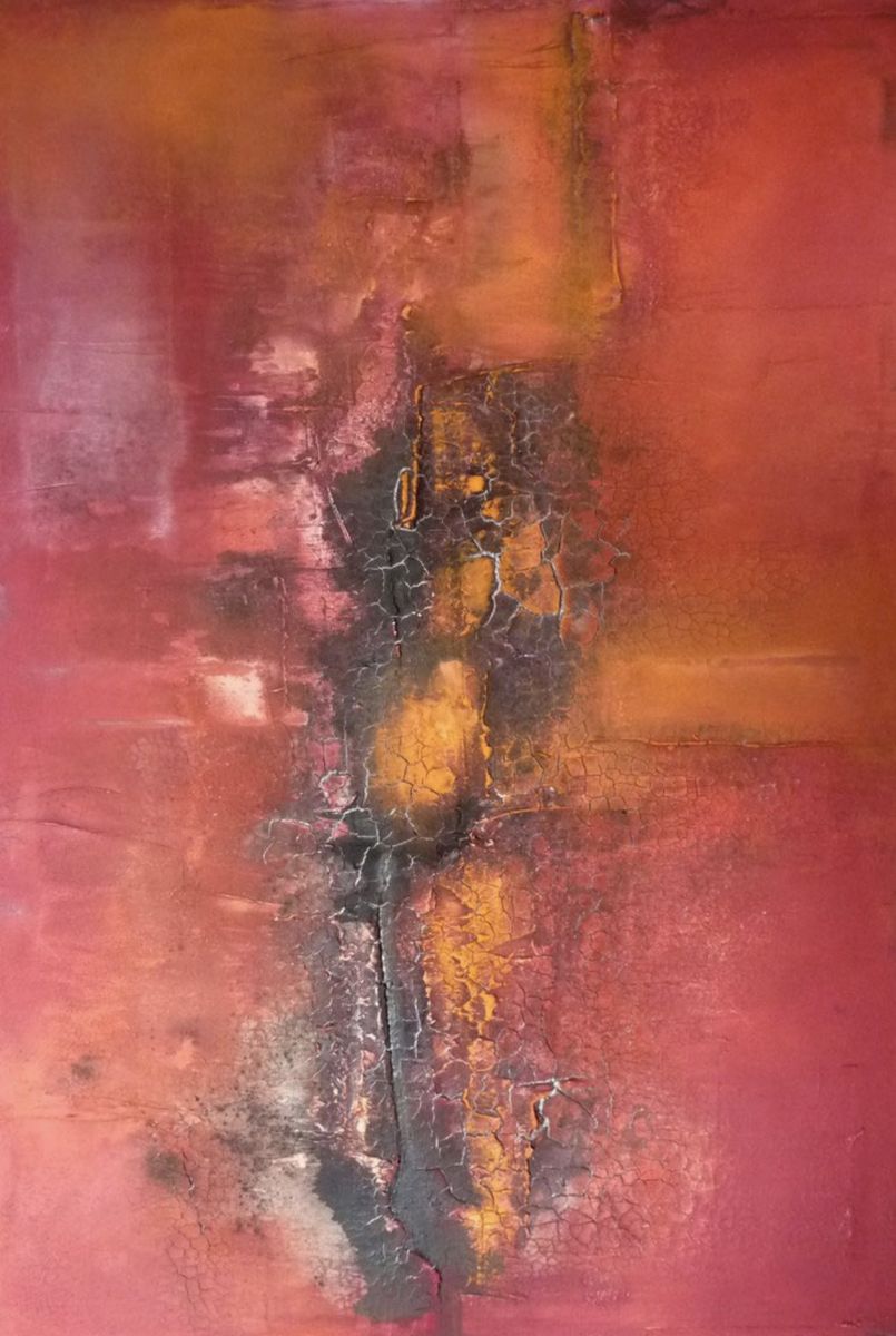 Gemälde «Volcano» von Alessandra Baldinger